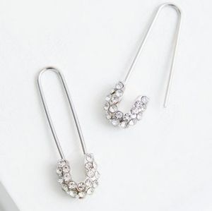 BNWT Torrid Silver Safety Pin Earrings